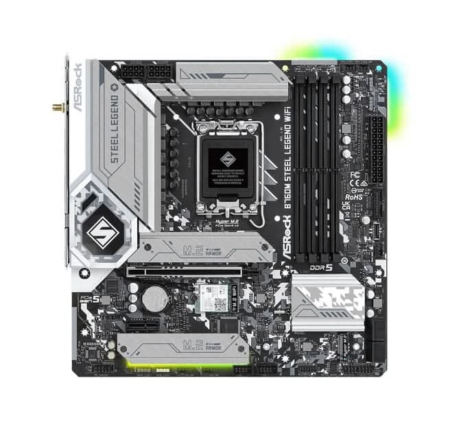 ASRock B760M Steel Legend LGA 1700 192GB 13th&12th Gen ‎‎M-ATX Motherboard