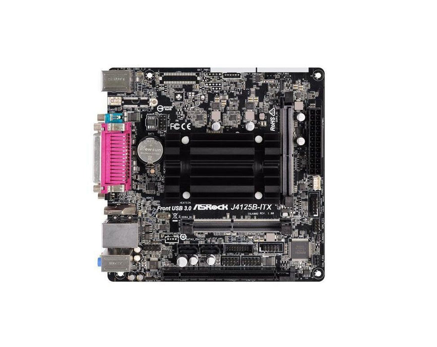 ASRock Celeron J4125 Socket BGA1090 DDR4 SATA PCI-Express Supported Mini-ITX Desktop Motherboard - J4125B-ITX
