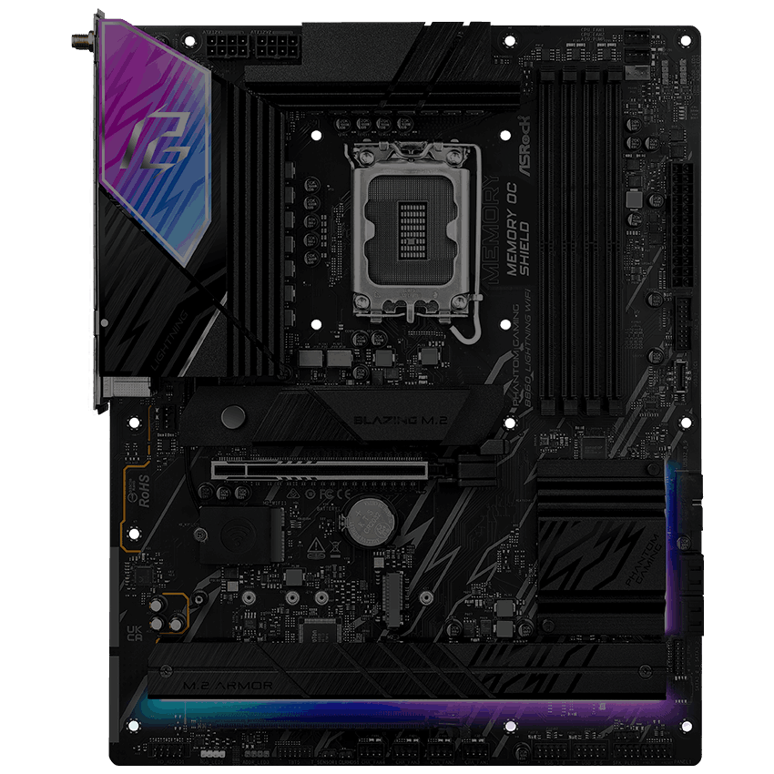 ASRock MB B860 LIGHTNING WIFI B860 S1851 Max256G DDR5 PCIe ATX