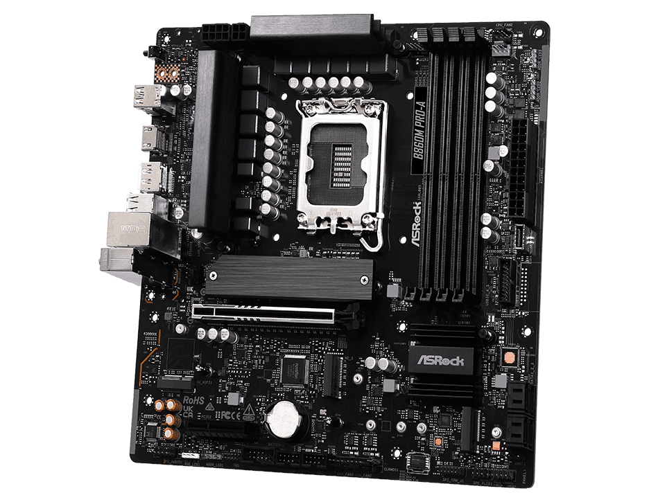 ASRock MB B860M Pro-A B860 LGA1851 Max256GB DDR5 Micro ATX Retail