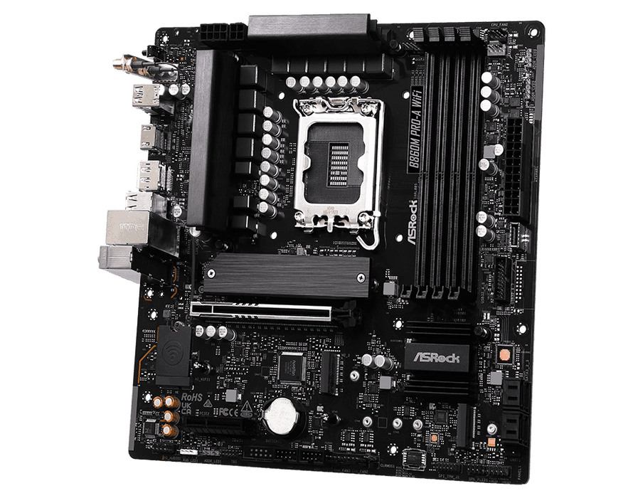 ASRock MB B860M Pro-A WiFi B860 LGA1851 Max256GB DDR5 Micro ATX