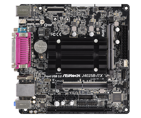 ASRock J4025B-ITX Desktop Motherboard - Intel Chipset - Socket LGA-1700 -