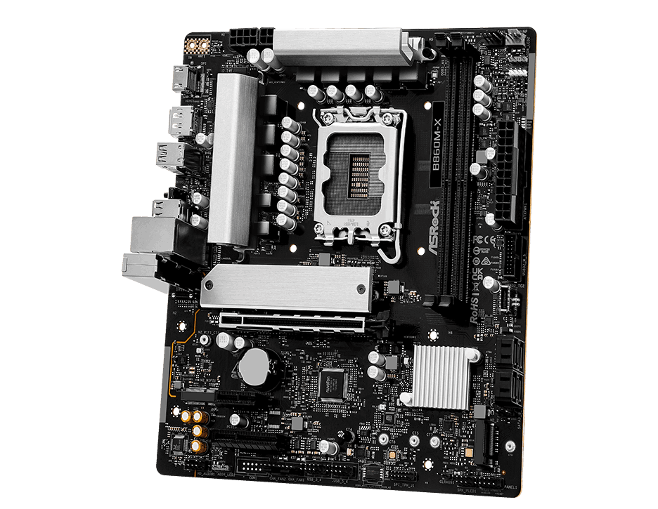 ASRock MB B860M-X B860 LGA1851 Max128GB DDR5 Micro ATX Retail