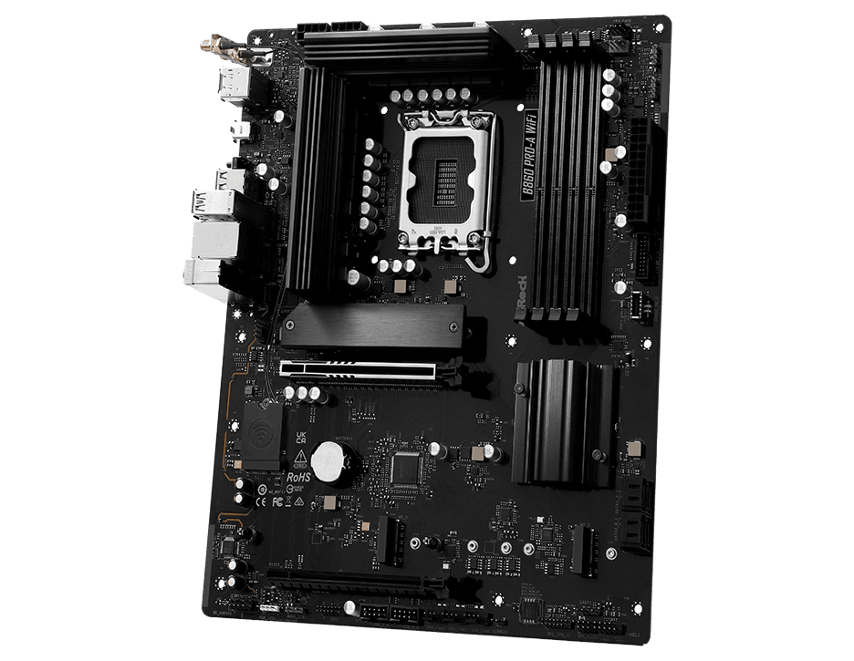 ASRock MB B860 Pro-A WiFi B860 LGA1851 Max256GB DDR5 ATX Retail