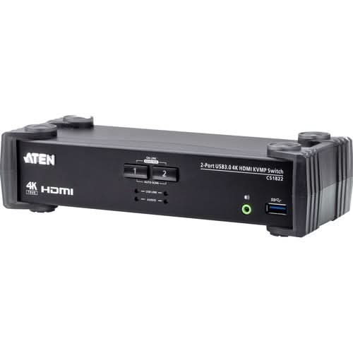 ATEN 2 Port USB 3.0 4K HDMI KVMP Switch   2 Computer(s)