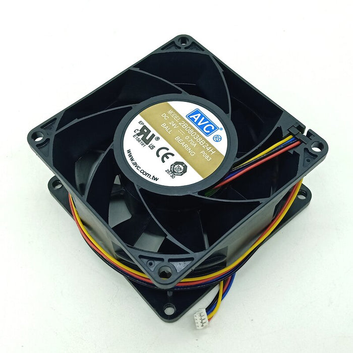 AVC 2B08038B24H 24V DC 80x80x38mm Brushless Cooling Fan