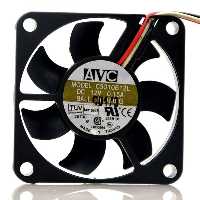 AVC C5010B12L 50x50x10mm 12V DC Axial Cooling Fan