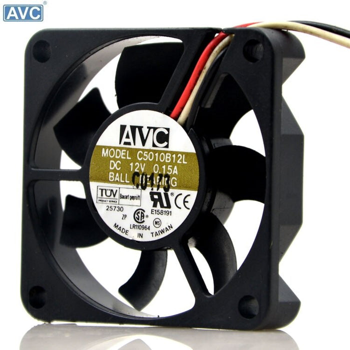AVC C5010B12L 50x50x10mm 12V DC Axial Cooling Fan