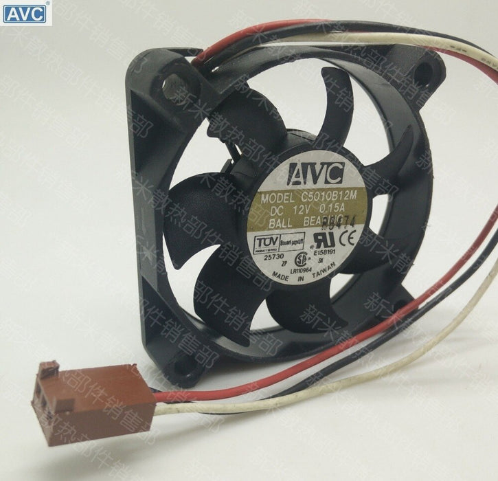 AVC C5010B12M 50x50x10mm 12V DC 0.15A Axial Cooling Fan