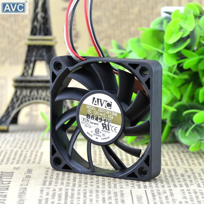 AVC C6010B12MS 60x60x10mm 12V DC 0.15A Axial Cooling Fan