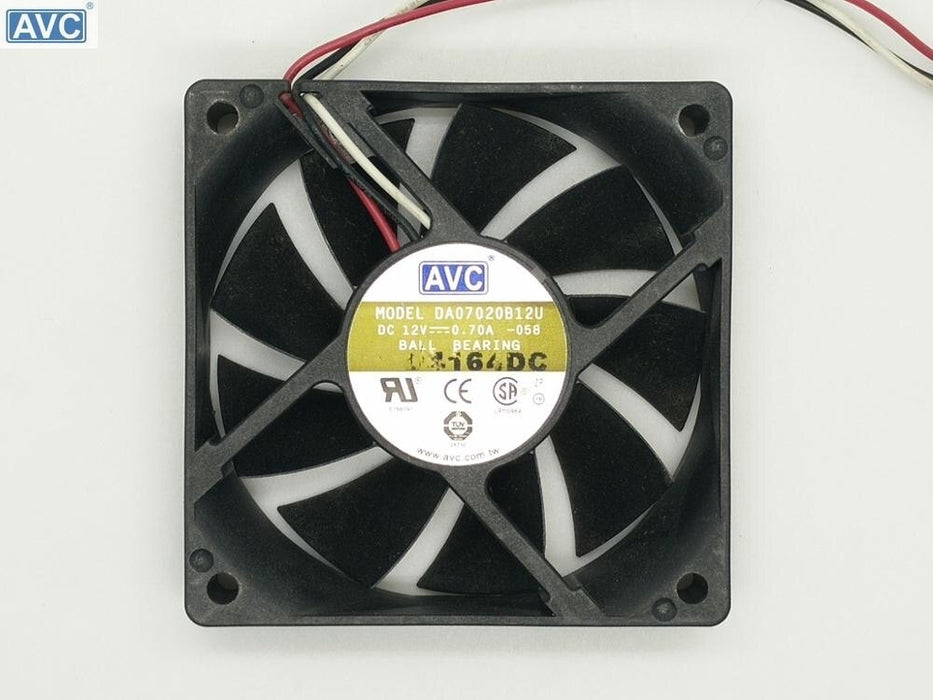 AVC DA07020B12U 70x70x20mm 12V DC 0.70A Axial Cooling Fan