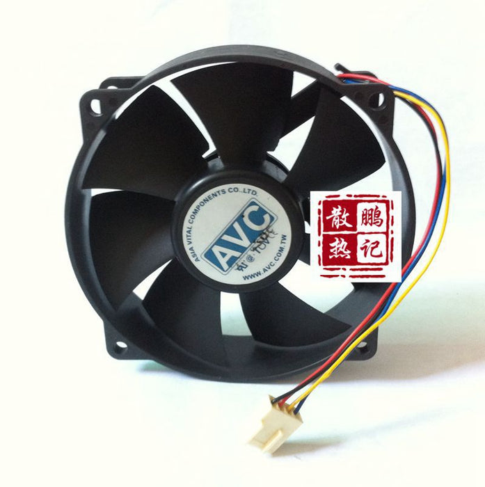AVC DA09025B12U 90x90x25mm 4-Wire Axial Cooling Fan