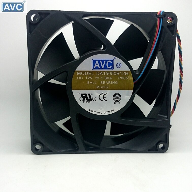 AVC DA15050B12H 150x150x50mm 12V DC 1.80A Axial Cooling Fan