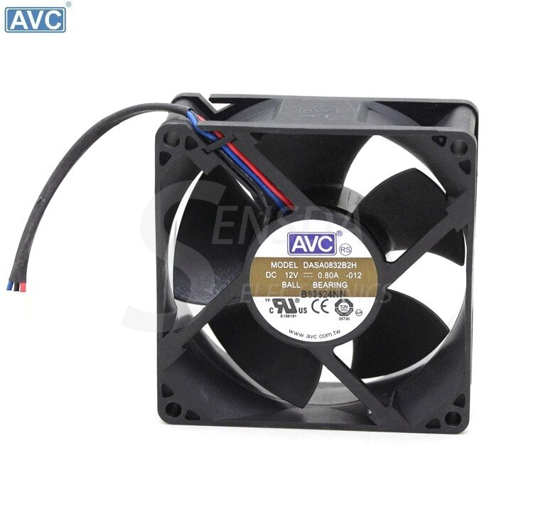 AVC DASA0832B2H 80x80x32mm 12V DC 0.80A Axial Cooling Fan