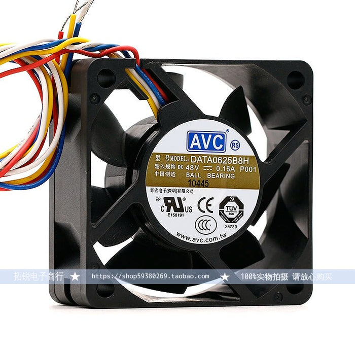 AVC DATA0625B8H 60x60x25mm 48V DC 0.16A Axial Cooling Fan