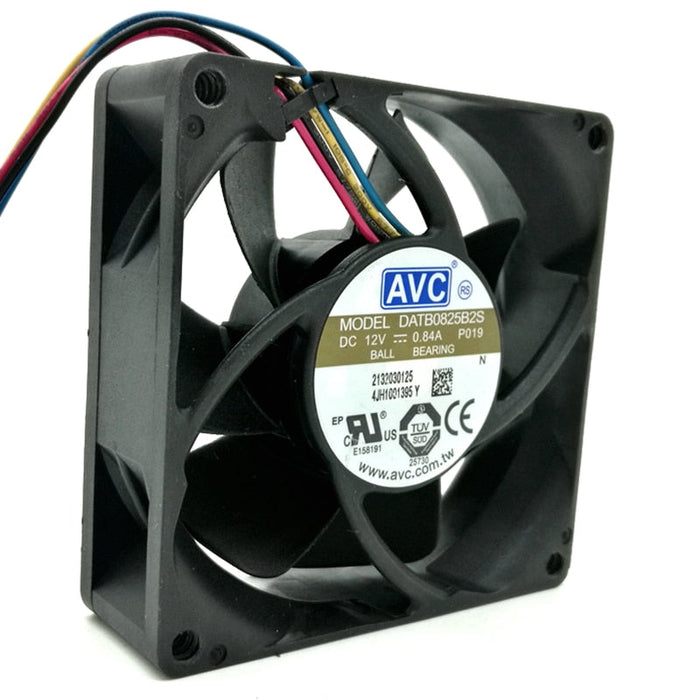 AVC DATB0825B2S 80x80x25mm 12V DC Industrial Cooling Fan