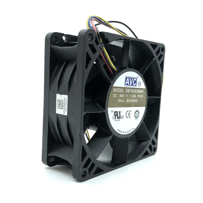 AVC DBTA0938B8F 92x92x38mm 48V DC 4-Wire Axial Cooling Fan