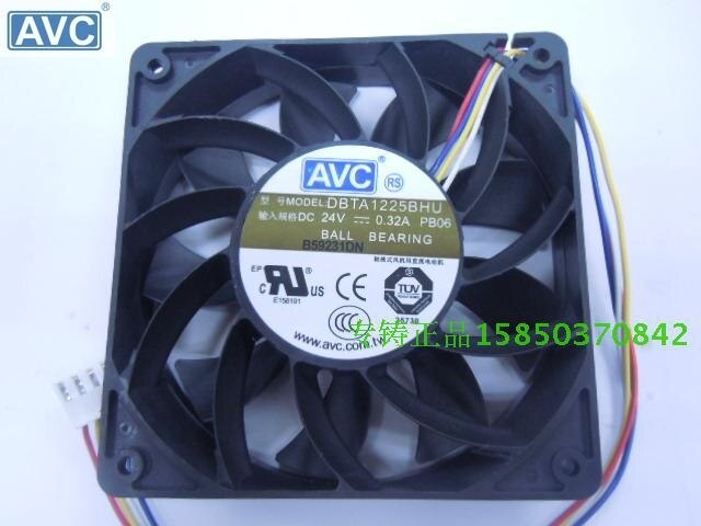 AVC DBTA1225BHU 120x120x25mm 24V DC 0.32A Axial Cooling Fan