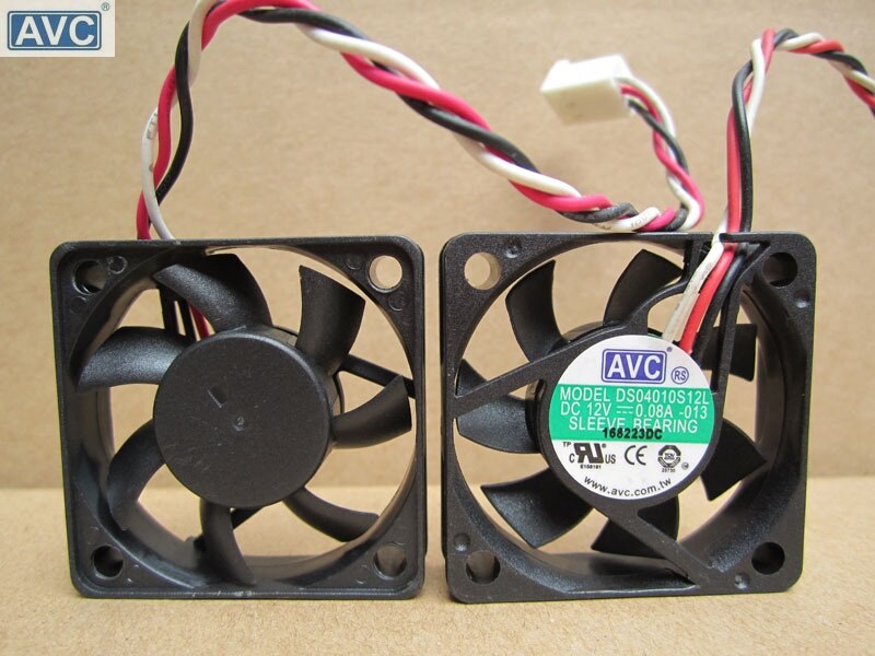 AVC DS04010S12L 40x40x10mm 12V DC Industrial Cooling Fan