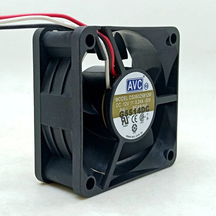 AVC DS06025B12M 60x60x25mm 12V DC 0.24A Axial Cooling Fan