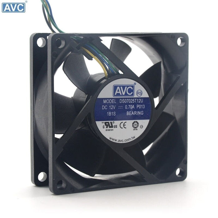 AVC DS07025T12U 70x70x25mm 12V DC 0.7A Axial Cooling Fan
