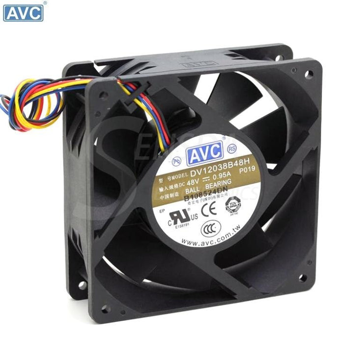 AVC DV12038B48H 120x120x38mm 48V DC 0.95A Axial Cooling Fan