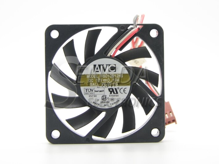 AVC F6010B12HS 60x60x10mm 12V DC 0.19A Axial Cooling Fan