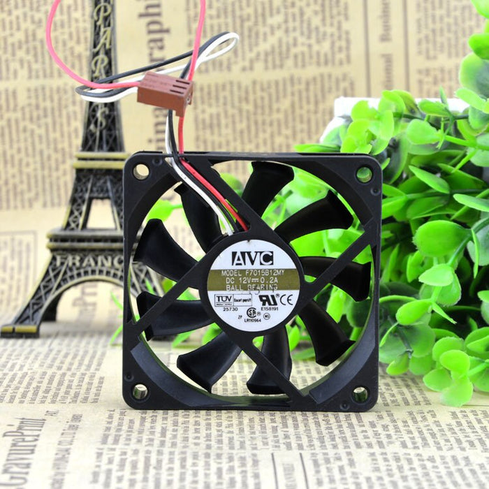 AVC F7015B12MY 70x70x15mm 12V DC 0.2A Axial Cooling Fan