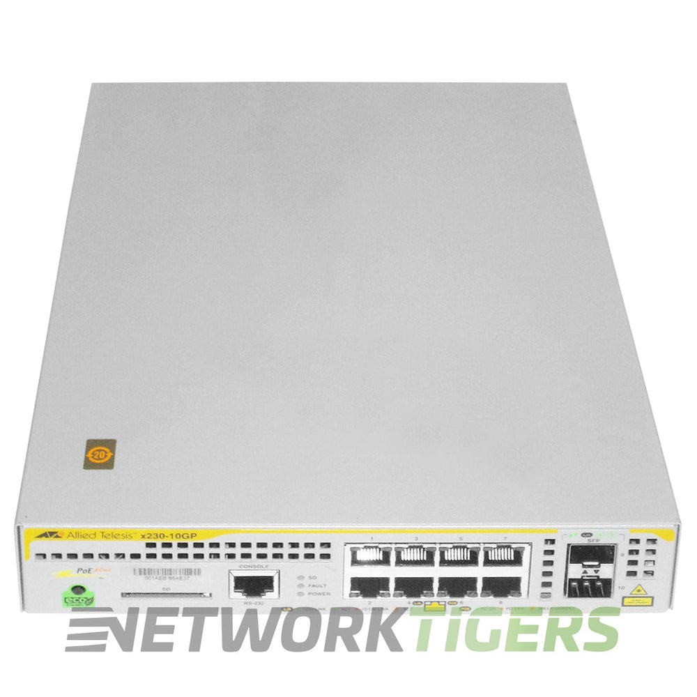Allied Telesis AT-x230-10GP x230 Series 8x 1GB PoE+ RJ45 2x 1GB SFP Switch