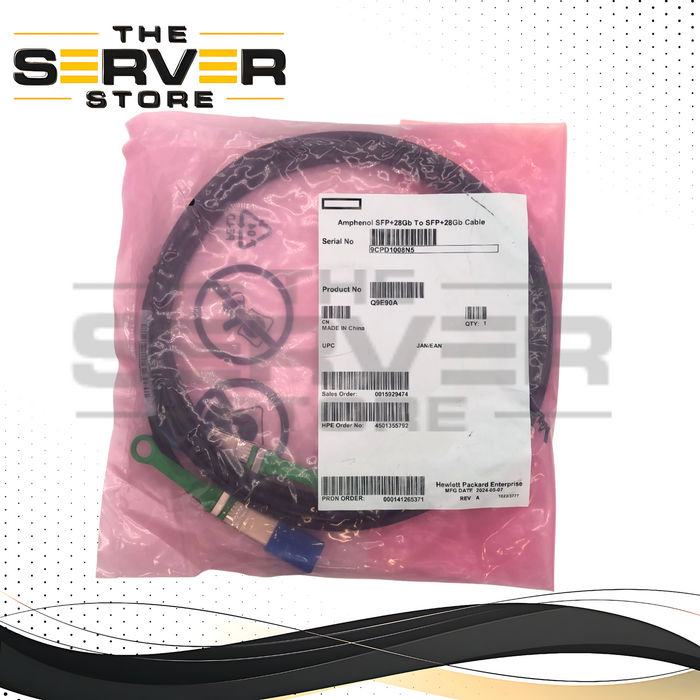 (LOT OF 100) Amphenol 10G/25G SFP+ SFP28 DAC 3m Twinax Cable NDCCGF-0005