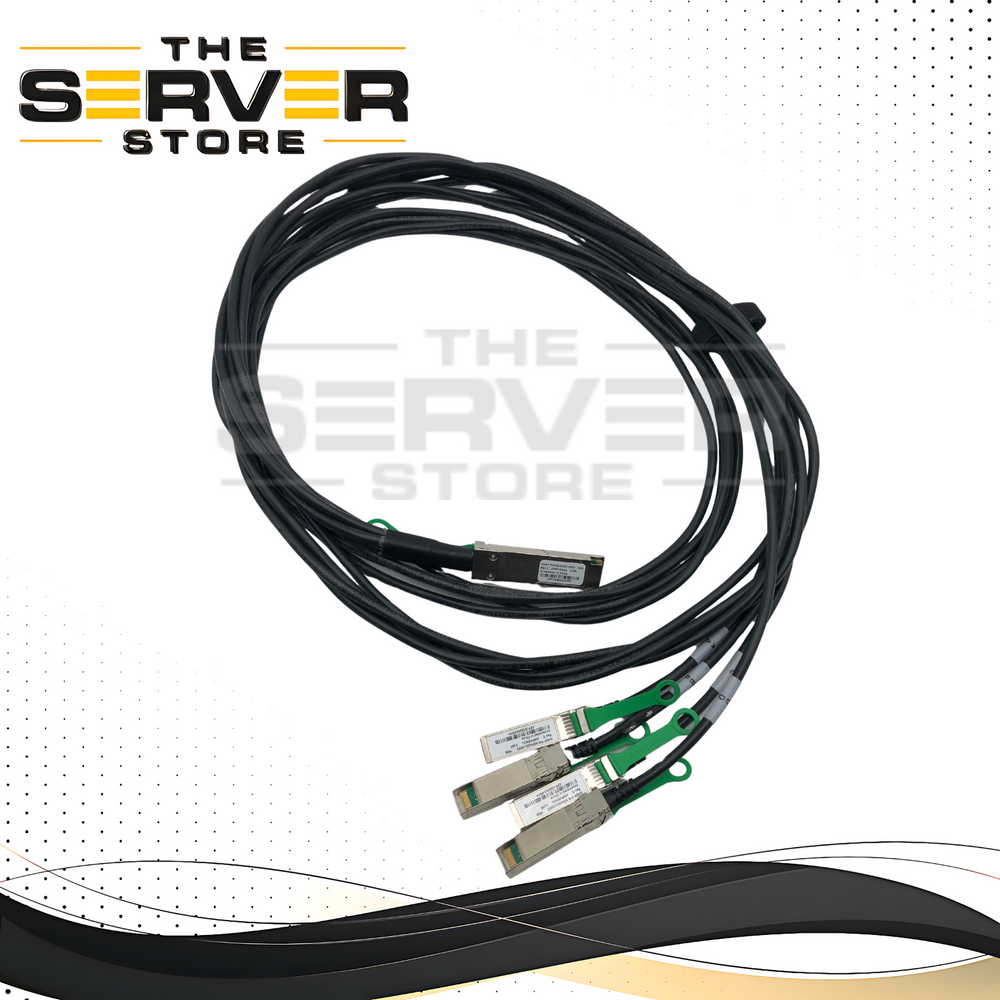Amphenol 3m 100GB QSFP+ to 4x SFP+ 100GbE to 4x25GbE DAC Splitter NDAQGJ-0003