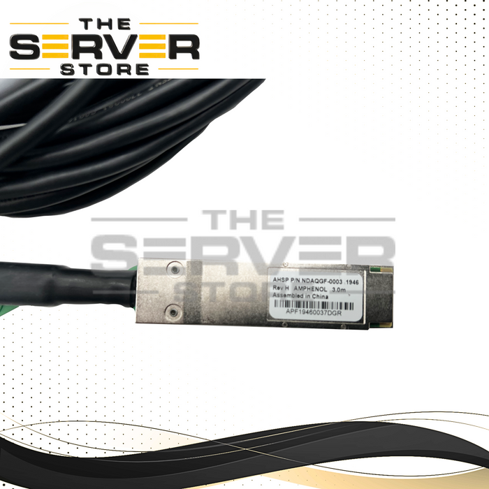 Amphenol AHSP 3M 100GB QSFP+ to 4xSFP+ 100GbE to 4x25GbE DAC Splitter NDAQGF-0003