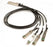 Arista Compatible 100G QSFP28 to 4x 25G SFP28 DAC Cable CAB-Q-4S-100G-2M (CAB-Q-4S-1-2M-AM)