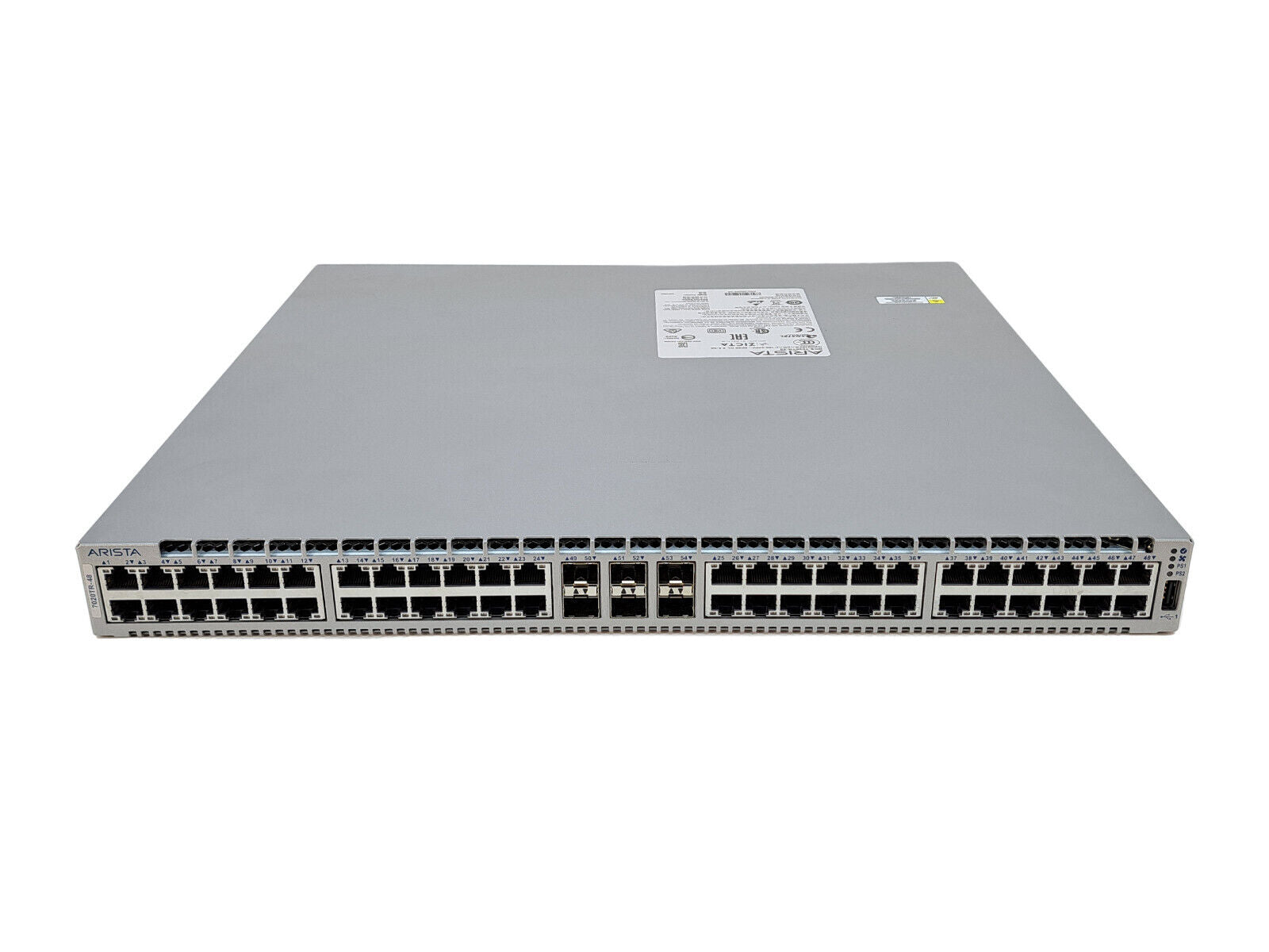 Arista DCS-7020TR-48 Ethernet Switch 6x SFP+ 1/10GE 4x Airflow Fans Rear to Front DCS-7020TR-48-R