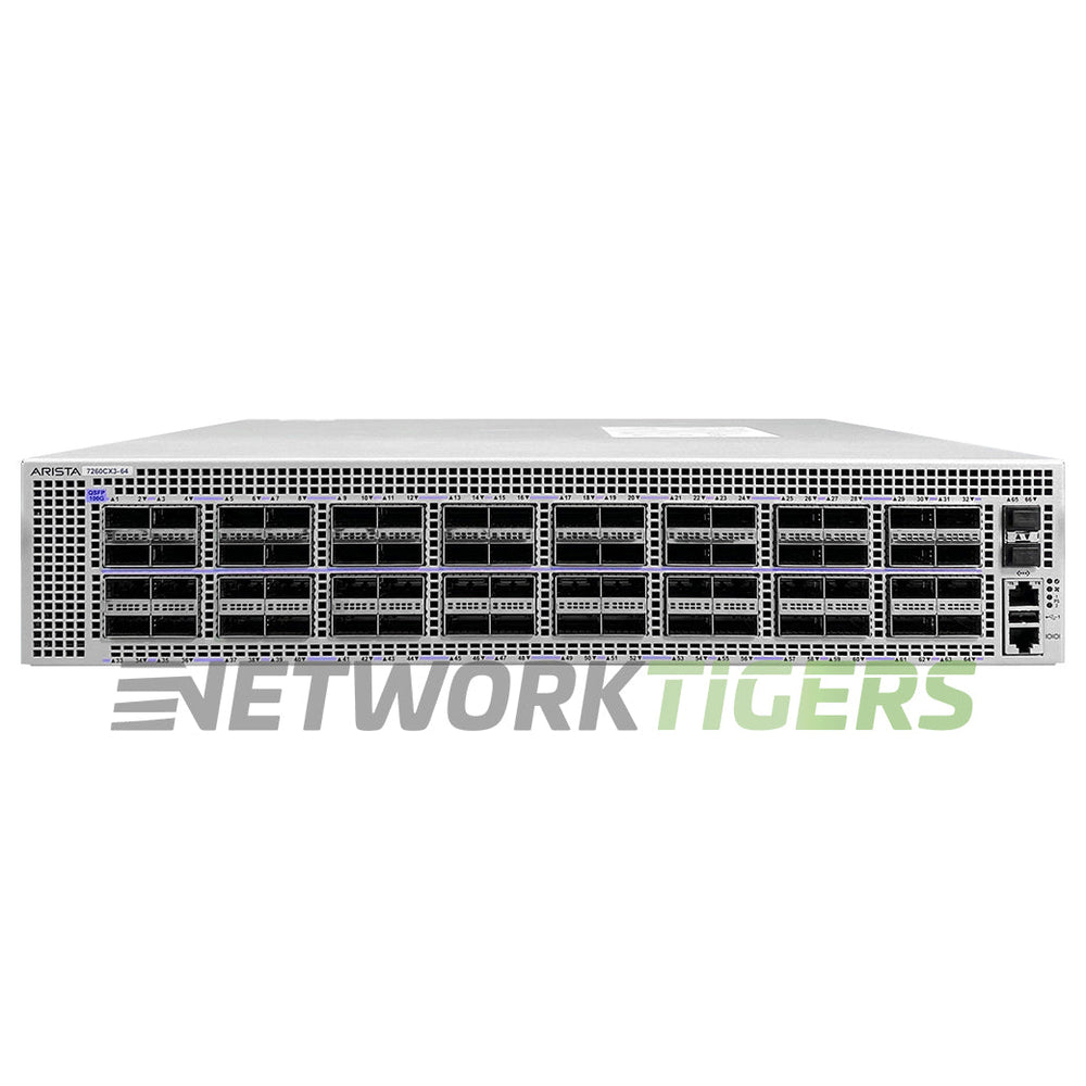 Arista DCS-7260CX3-64-F 64x 100GB QSFP28 2x 10GB SFP+ F-B Airflow Switch