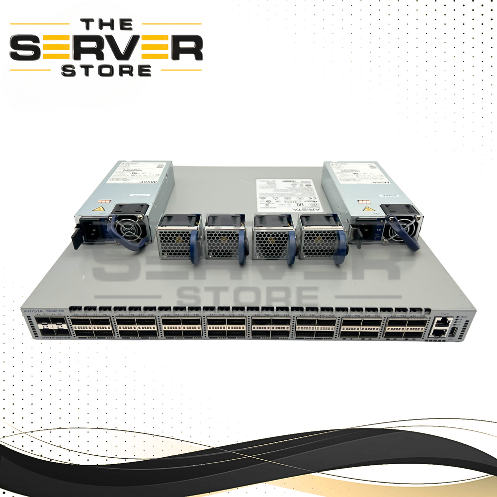 Arista Ethernet Switch 32xQSFP+ & 4xSFP+ 2X 500W AC 7050QX DCS-7050QX-32S-R