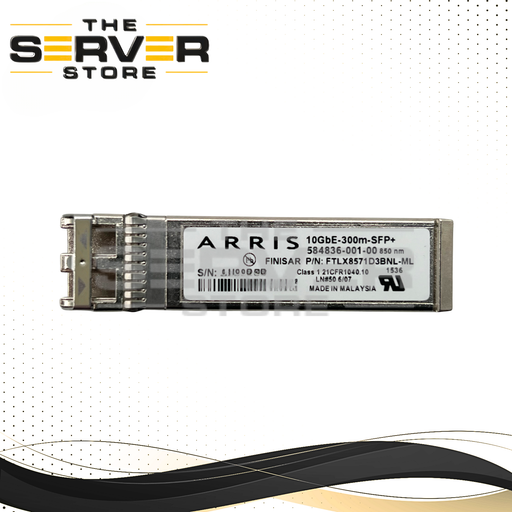 Arris 10GBase-SR SFP+ 850nm, 300m MMF DOM LC Transceiver FTLX8574D3BNL-ML 584836-001-00