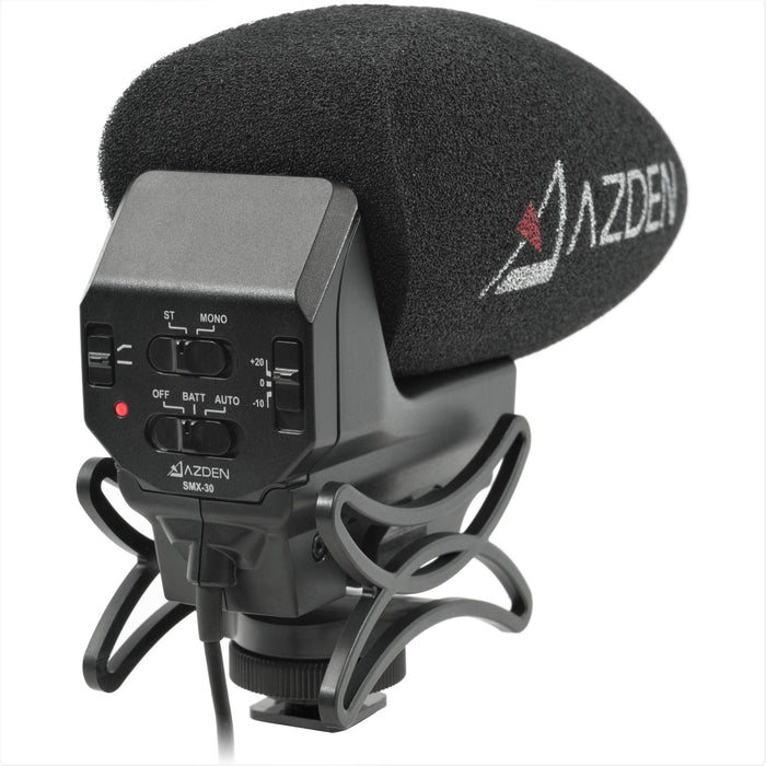 Azden Stereo/Mono Switchable Video Mic with +20dB Boost