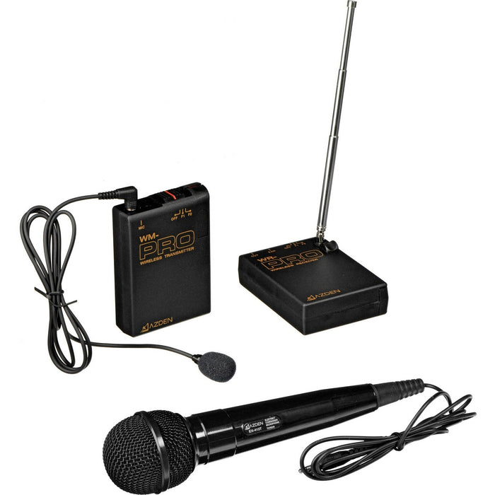 Azden VHF Wireless Microphone System with Wired Handheld Microphone