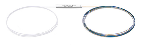 1x2 PLC Fiber Splitter, Steel Tube, Bare Fiber 250|¨¬m, No Connector