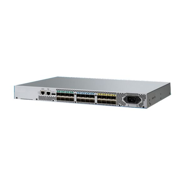 BR-G720-24-32G-R - Brocade 24-Ports 32GB Fibre Channel SFP+ Rack-mountable Network Switch