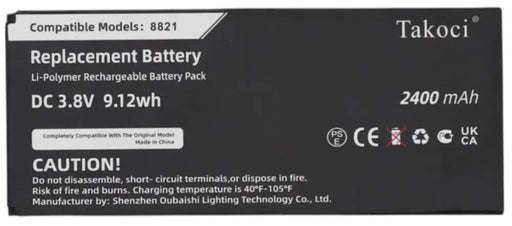 Cisco 8821 Standard Replacement Battery CP-BATT-8821 Li-ion 2060mAh 3rd Party - New