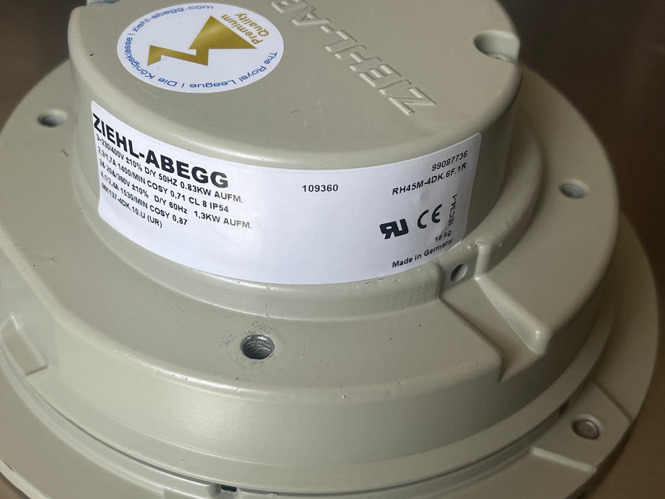 Brand new RH45M-4DK.6F.1R  ZIEHL-ABEGG centrifugal fan 1.4KW 2.2A