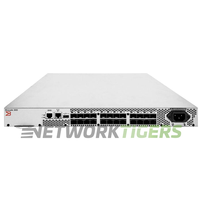 Brocade BR-310-0008 300 Series 24x 8GB Fibre Channel SFP (8x Active) SAN Switch