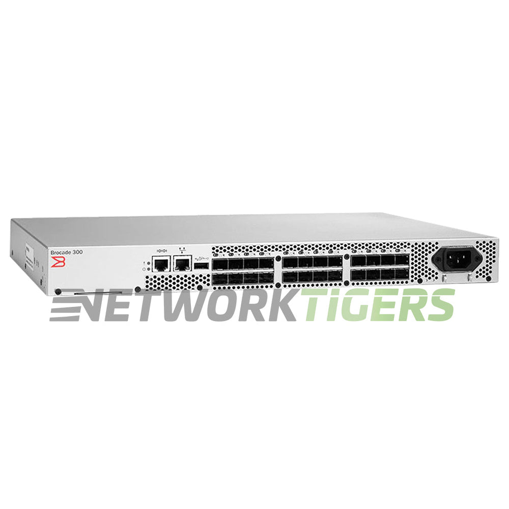 Brocade BR-360-0008 300 Series 24x 8G Fibre Channel SFP (8x Active) SAN Switch