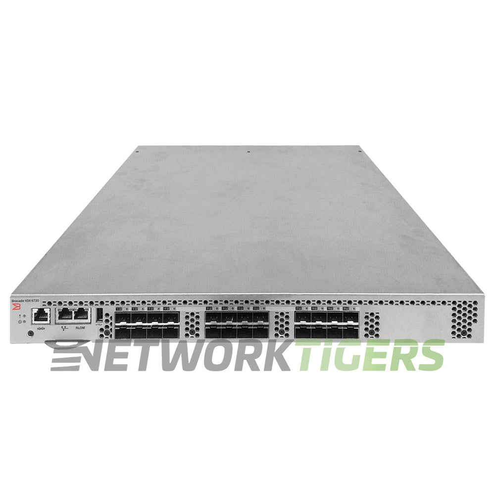 Brocade BR-VDX6720-16-R 24x 10GB SFP+ (16x Active) Back-to-Front Airflow Switch