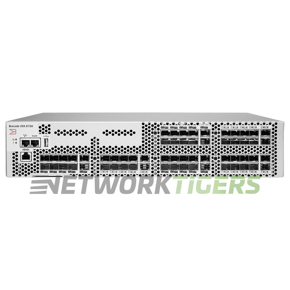 Brocade BR-VDX6720-60-F 60x 10GB SFP+ (20x Active) Front-to-Back Airflow Switch