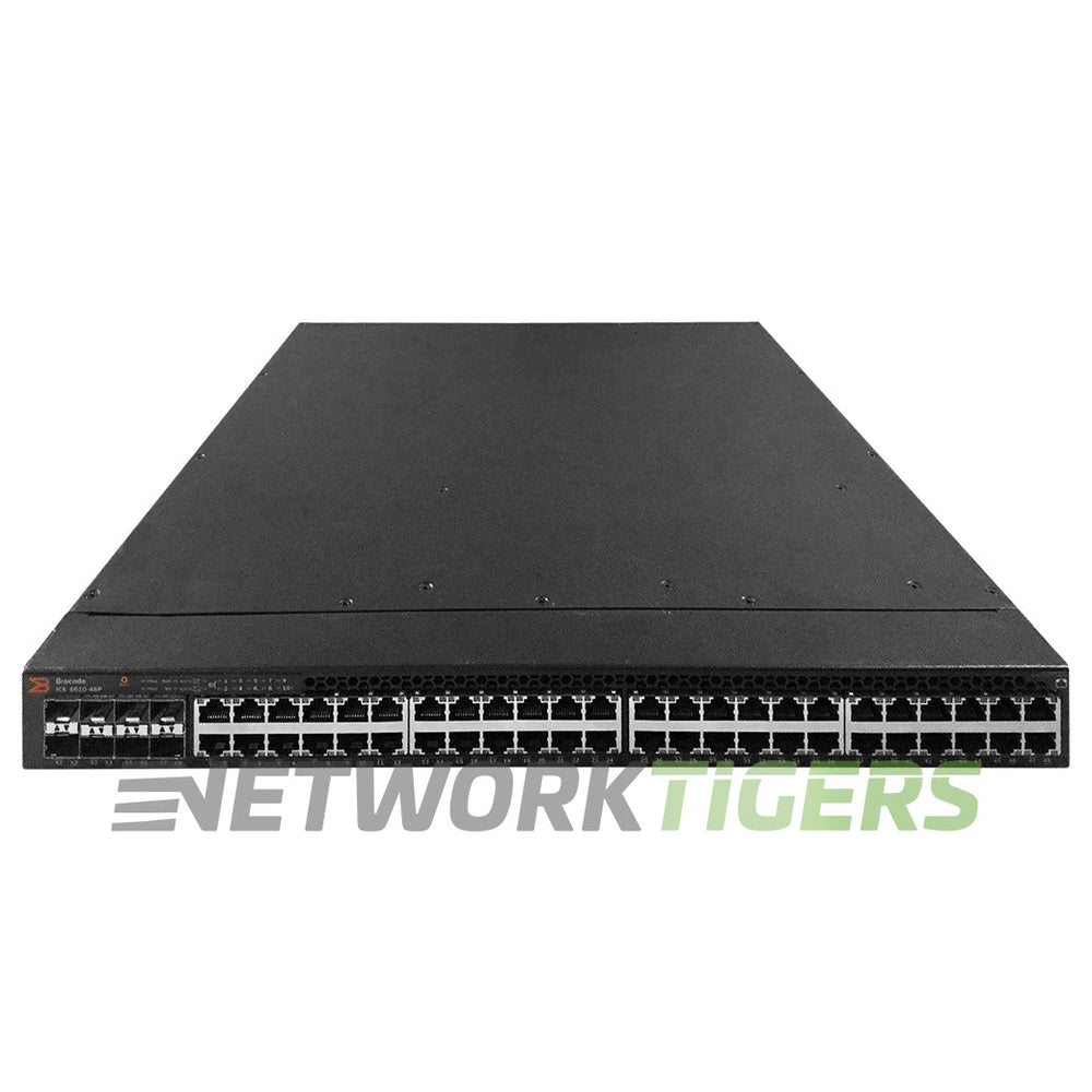 Brocade ICX6610-48P-PI 48x 1GB PoE+ RJ45 8x 1GB SFP B-F Airflow (P) Switch
