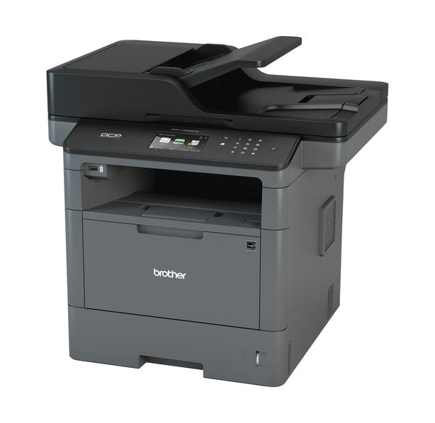 Brother 1200 x 1200 dpi 42 ppm USB, Ethernet Duplex Printing 4.7-inch Touch Screen LCD Display Desktop All-in-One Laser Printer - DCP-L5650DN