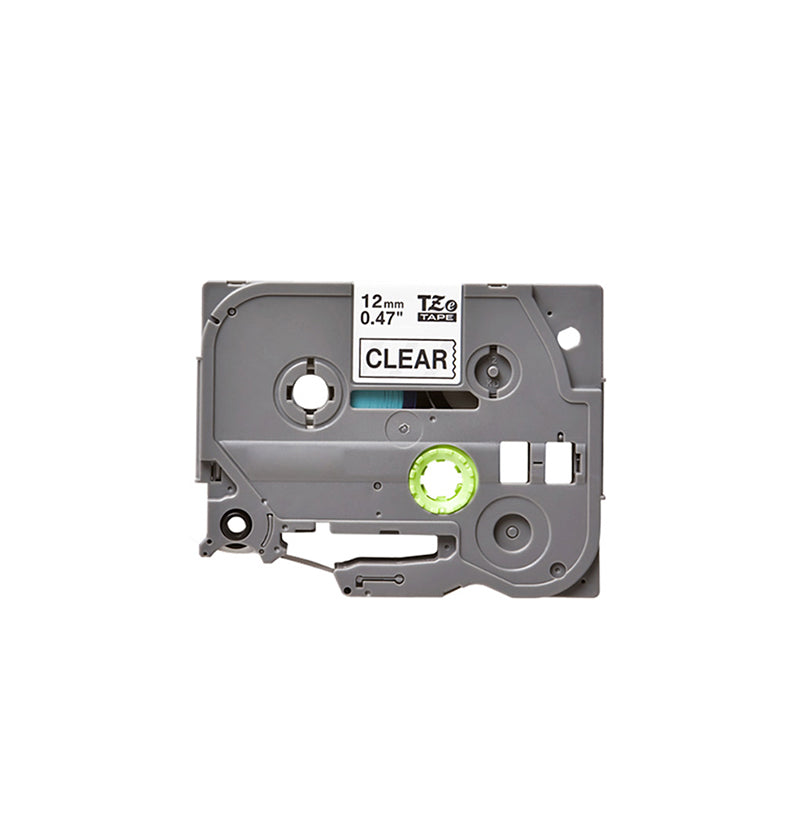 Brother 12mm 8m Black on Clear Laminated Tape for P-Touch Series - TZE-131